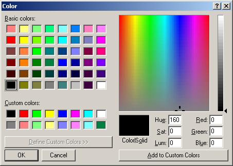 Default Colors
