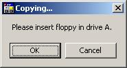 Insert floppy